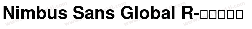 Nimbus Sans Global R字体转换